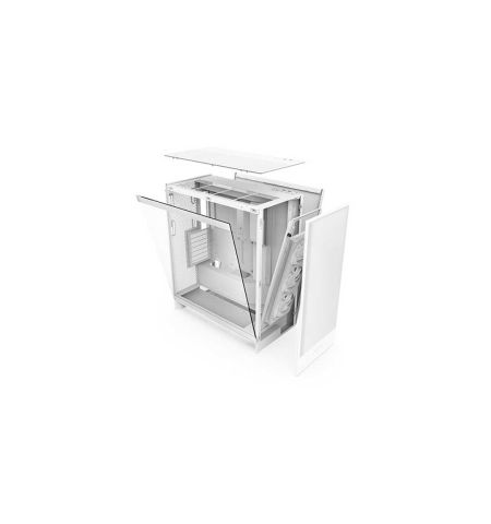 NZXT H7 Flow RGB Mid Tower ATX Airflow Casing White