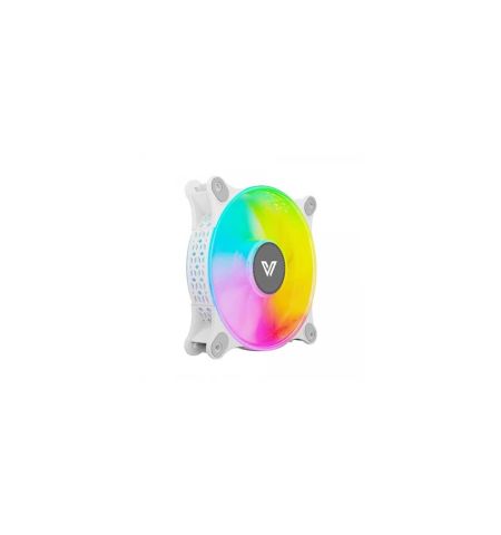 Value-Top W1292S 12CM White Static RGB Case Fan