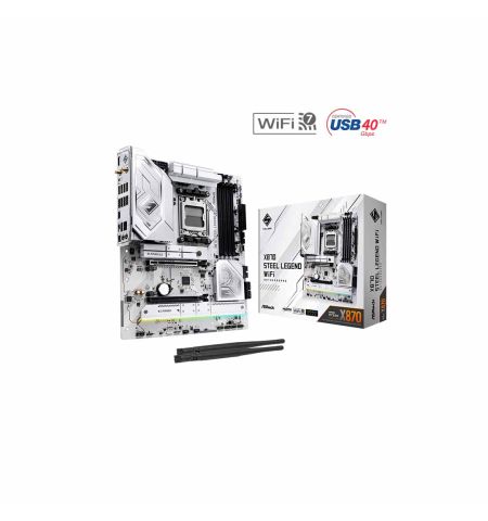 ASRock X870 STEEL LEGEND WiFi AM5 DDR5 ATX Motherboard
