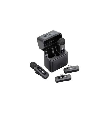 BOYA BY-V3 Combo 2.4 GHz Dual-Channel Wireless Microphone for Android & IOS