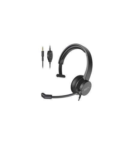 EKSA H15 Professional Wired Headphones with mic Computer Headset with Microphone for pc Black