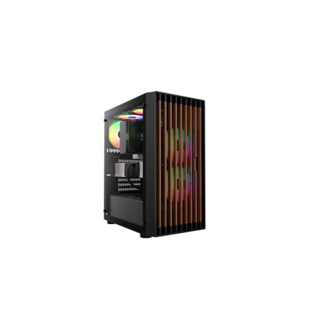 Gamdias AURA GC4 ARGB Real Walnut Wood Mesh ATX MID Tower Gaming PC Case