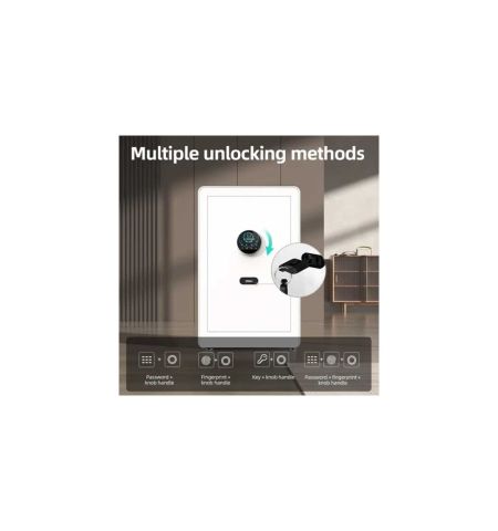 Deli ET634 Fingerprint Password Digital Safe Box / Locker / Vault