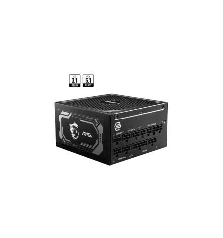 MSI MAG A1000GL PCIE5 1000W 80 Plus Gold Full Modular Power Supply