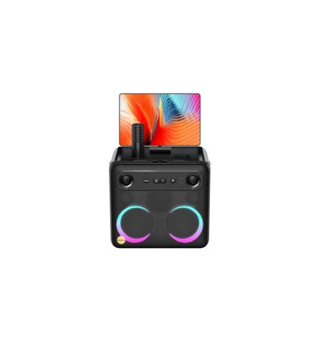 Ikarao Xtreme Break X2 All in One Karaoke Portable Bluetooth Speaker With Built-In 10 Inch Tablet And Wireless Microphone