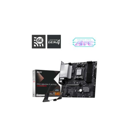 MSI PRO B840M-P WIFI6E AM5 mATX Motherboard