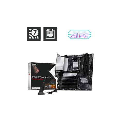 MSI PRO B850M-P WIFI AM5 mATX Motherboard