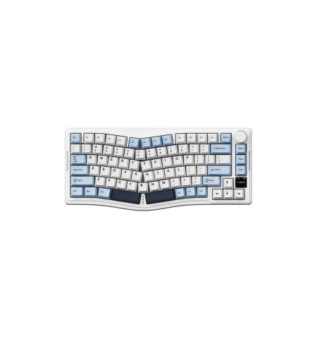 AJAZZ AKS075 Alice-Layout Wireless Gaming Keyboard - White Blue
