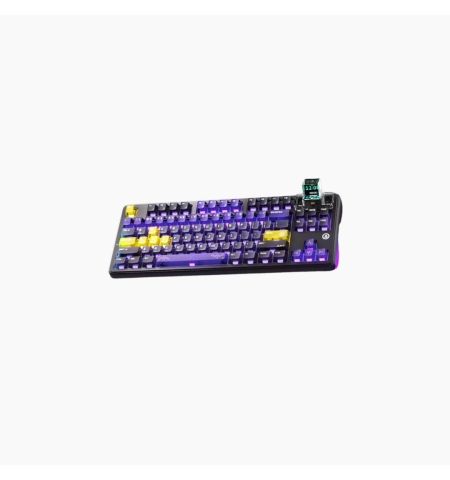 AJAZZ MK87 Tri-Mode Mechanical Keyboard - Transparent Purple