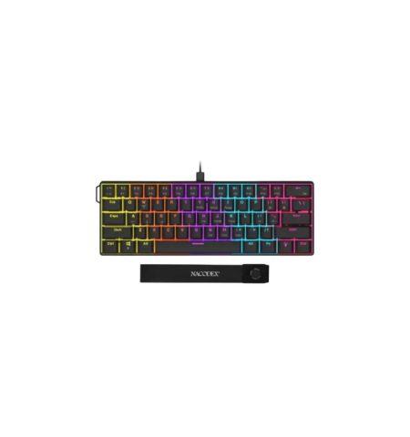 AJAZZ NK61 Mixed RGB Wired Mechanical Gaming Keyboard ABS Black
