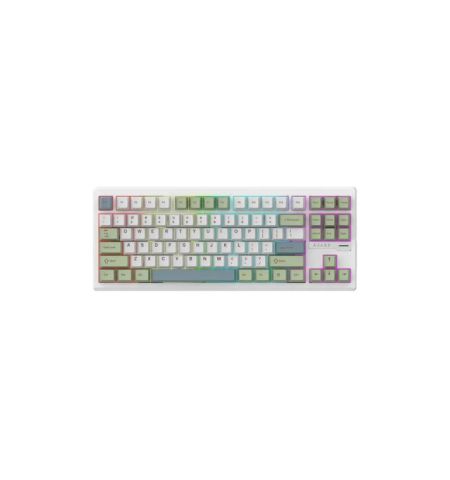 AJAZZ QS87 MAX Tri-Mode CNC Aluminum Keyboard - Plus White