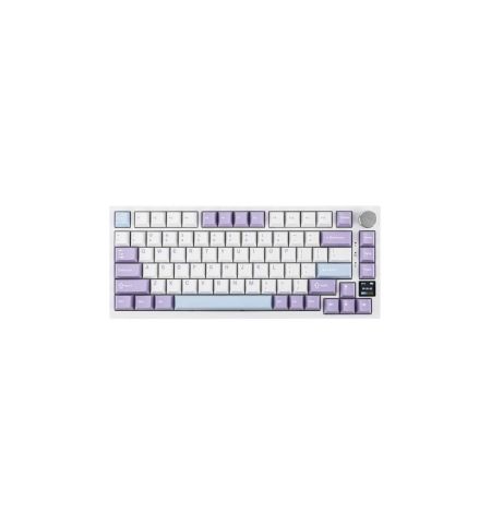 Ajazz AK820 Pro Tri-Mode Mechanical Keyboard - Purple White