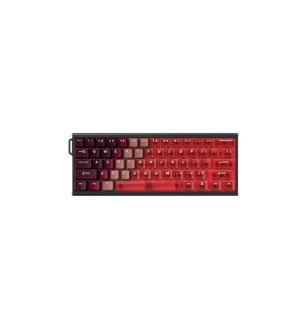 Ajazz ALUX 60 ultra HE Aluminum Keyboard-Transparent Red Keycaps