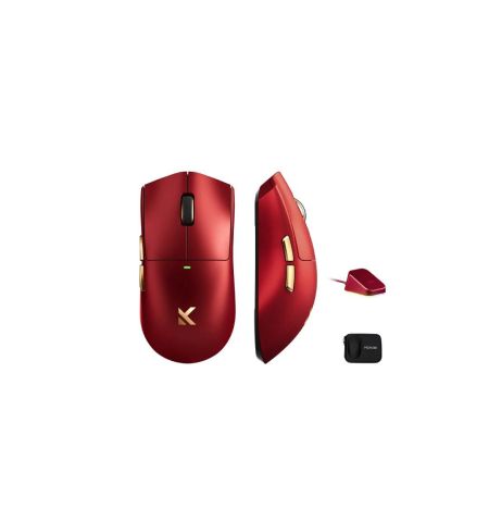 MCHOSE K7 Ultra Lightweight Tri-Mode Gaming Mouse - Iron Red