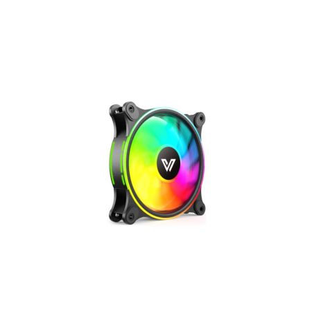 Value-Top 1298ARGB 12CM Ring Light ARGB Fan (Black)