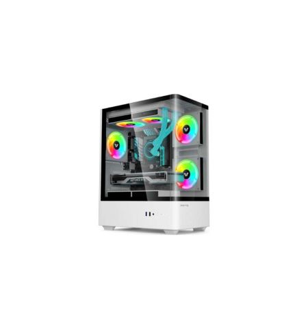 Value-Top NUBIA20 F5W-MI Micro ATX Full White Gaming Casing