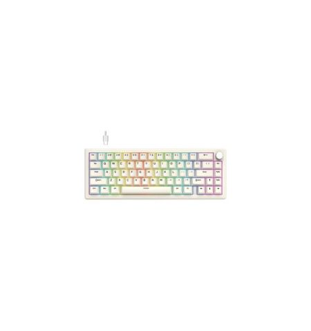 Fantech ATOM X66 MK614 Gasket Mechanical Keyboard White