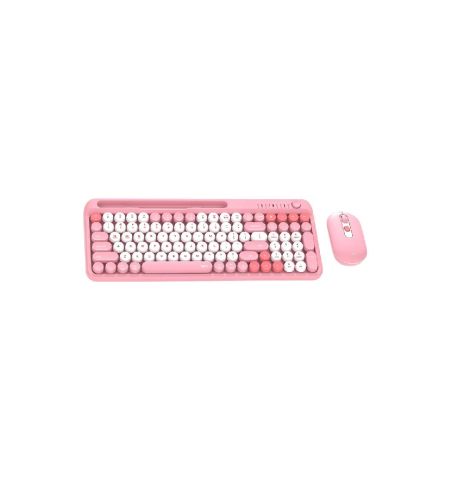 Fantech GO Mochi 101 WK899 Multi-Device Wireless Keyboard & Mouse Combo Pink