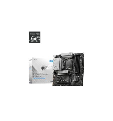 MSI PRO B760M-A DDR4 II LGA1700 mATX Motherboard