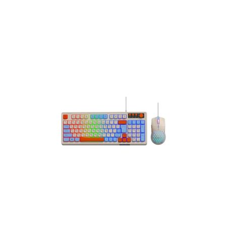 T-WOLF TF-100 Rainbow LED Wired Gaming Keyboard & Mouse Combo