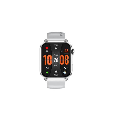 Weofly Power 2 AMOLED Bluetooth Calling Smartwatch Silver