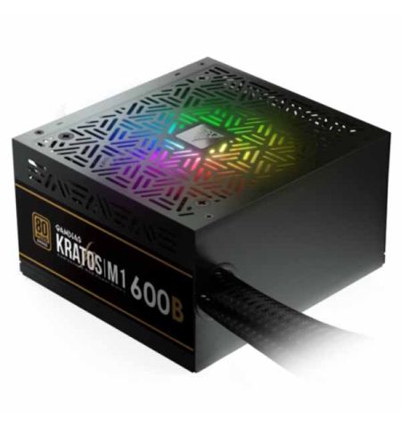 Gamdias Kratos M1-600B 600 Watt 80+ Bronze Addressable RGB Power Supply