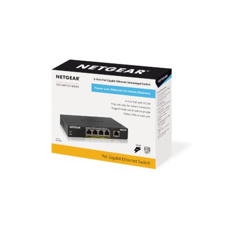 Netgear GS305P 5-Port Gigabit Unmanaged Desktop Switch