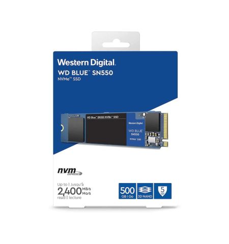 Western Digital SN550 500GB M.2 2280 PCIe NVMe Blue SSD