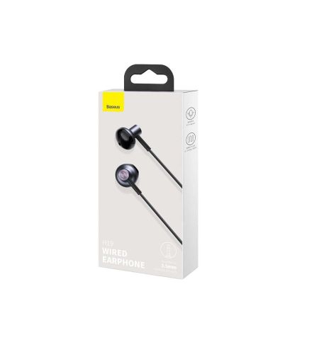 Baseus Encok H19 Wired Black Earphone
