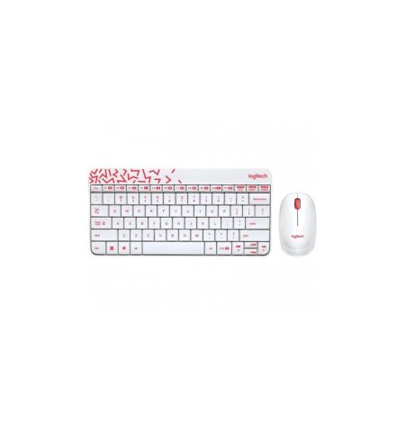Logitech MK240 Wireless White Keyboard & Mouse Combo