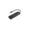 Yuanxin Type-C Male to HDMI, USB 3.0, Dual USB 2.0, & PD Female Black Converter