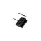 Yuanxin Type-C Male to Quad USB Female  0.3 Meter Black Hub