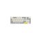 T-WOLF T50 Wired RGB 98-Key Mechanical Gaming Keyboard with Knob Grey White