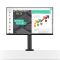 LG 27QN880 27 Inch 2K QHD USB Type-C IPS Black Monitor with Ergo Stand