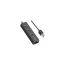 Yuanxin USB Male to Tri USB & LAN Female Black Converter