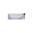 Ajazz AK650 Tri-Mode White Purple Mechanical Keyboard